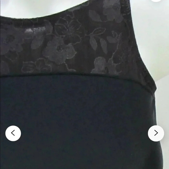 LeosByKat “Maren” Style Black Leotard with Floral Black on Black Size Small - Picture 7 of 10